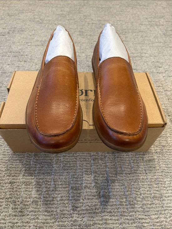 Born Men\'s Caleb Moc Toe Loafer Brown 8.5 main image 5